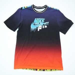 Nike Air Large Graphic T Shirt Ombre Blue Orange Sun Moon Tarot Unisex